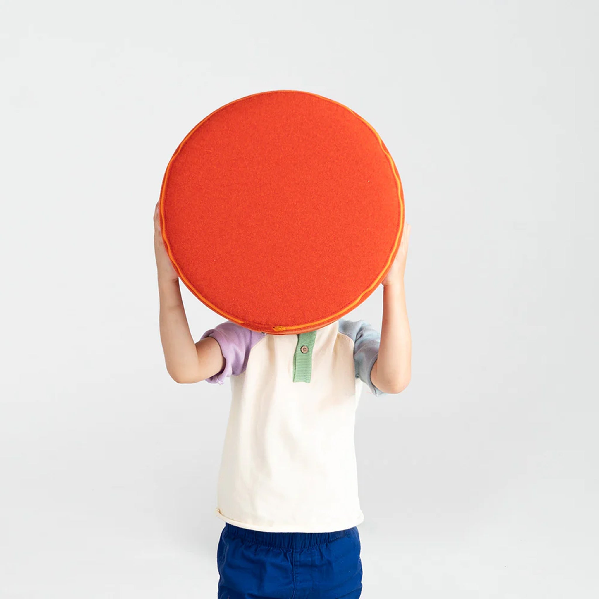 Pouf en brique souple DEMMI Pumkin red