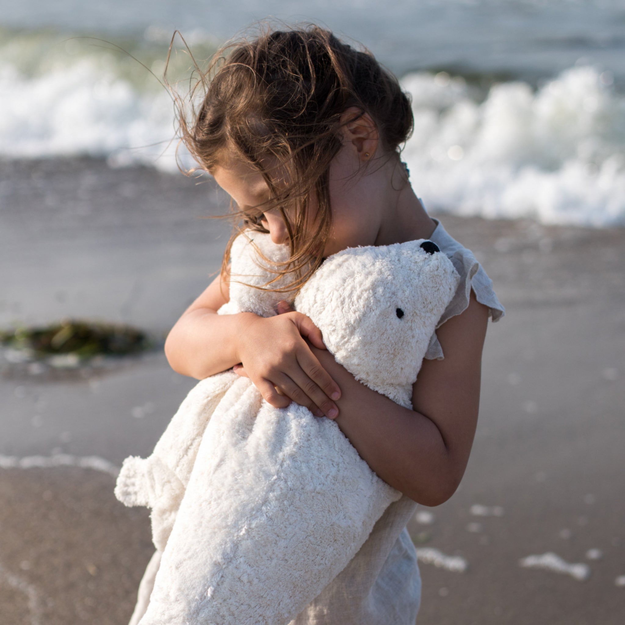 Senger Bio Kuschel- und Wärmetier Robbe gross weiss