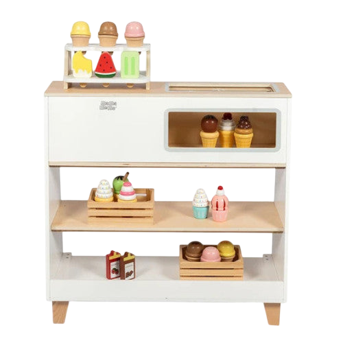 Tiroir en bois avec congélateur