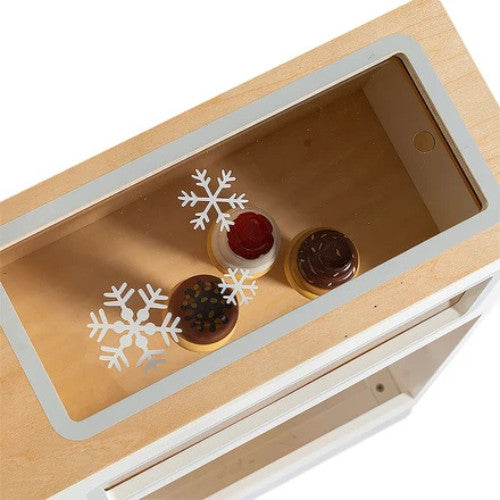 Tiroir en bois avec congélateur