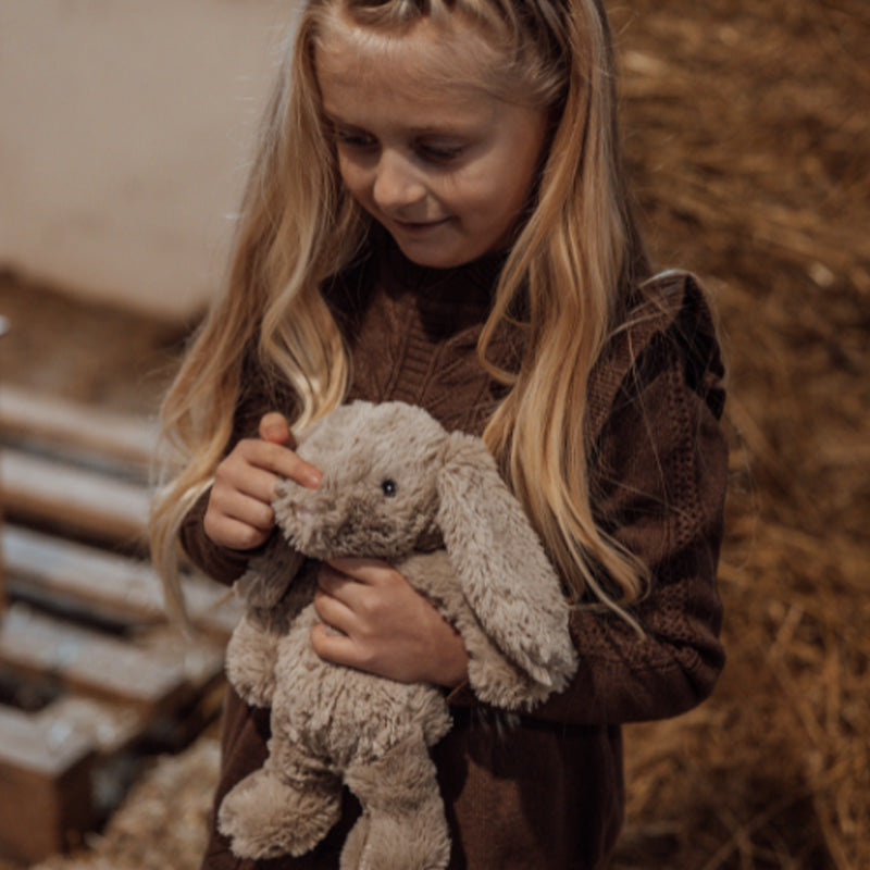 Lapin en peluche avec bébé