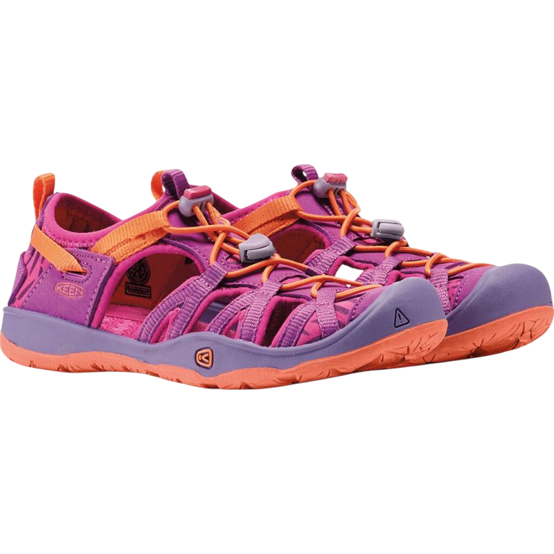 Moxie purple wine/nasturtium sandals