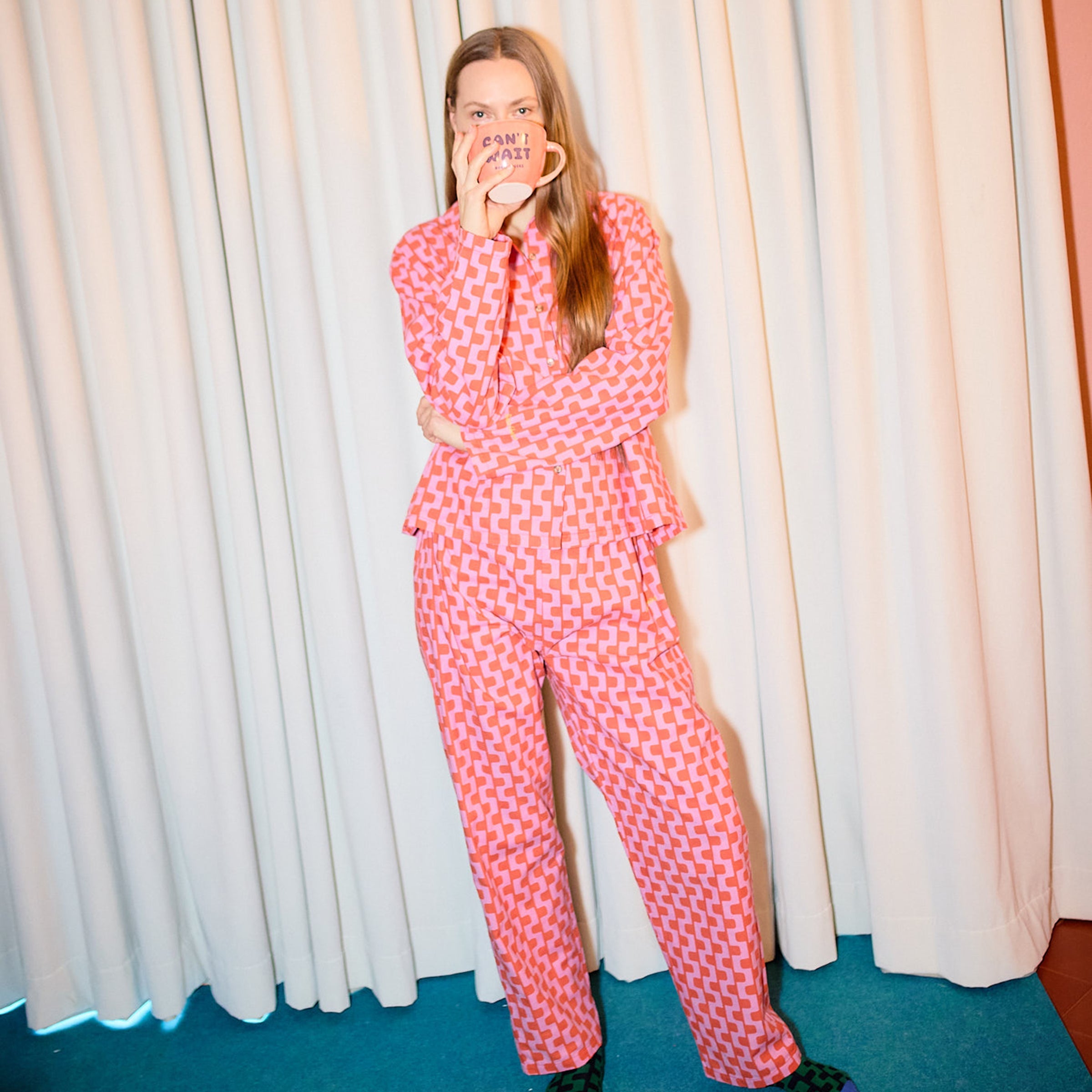 Adult Loungwear-Set Printed Purple