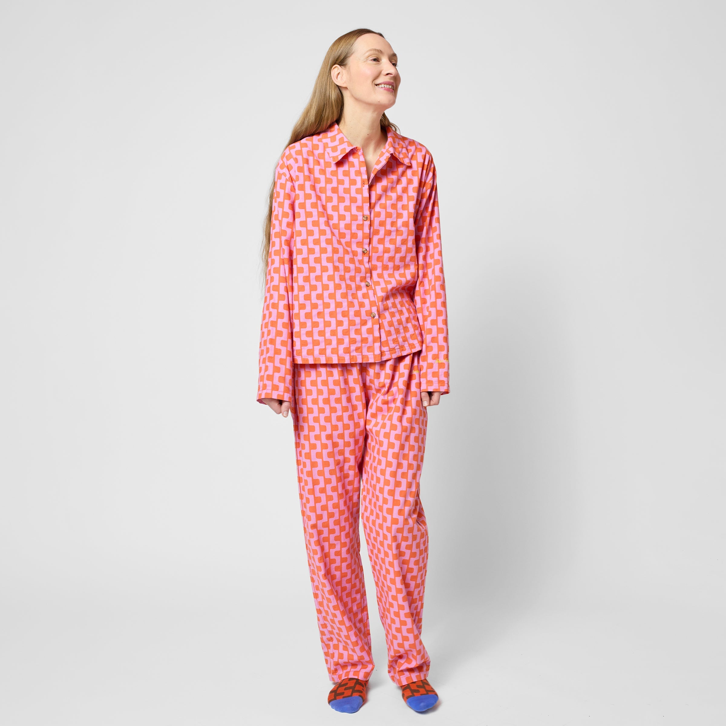 Adult Loungwear-Set Printed Purple