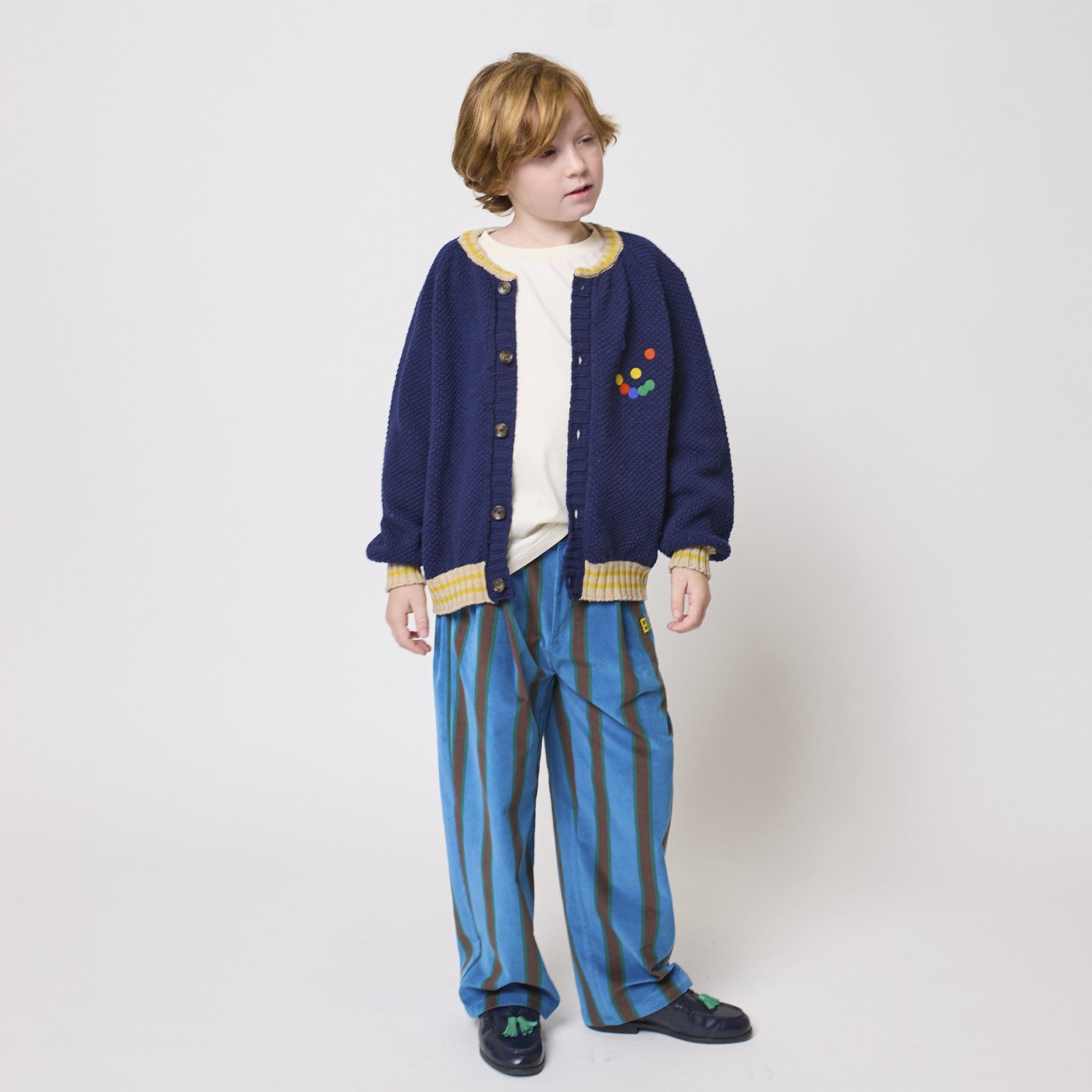 Strickjacke Fun Face Navy Blue