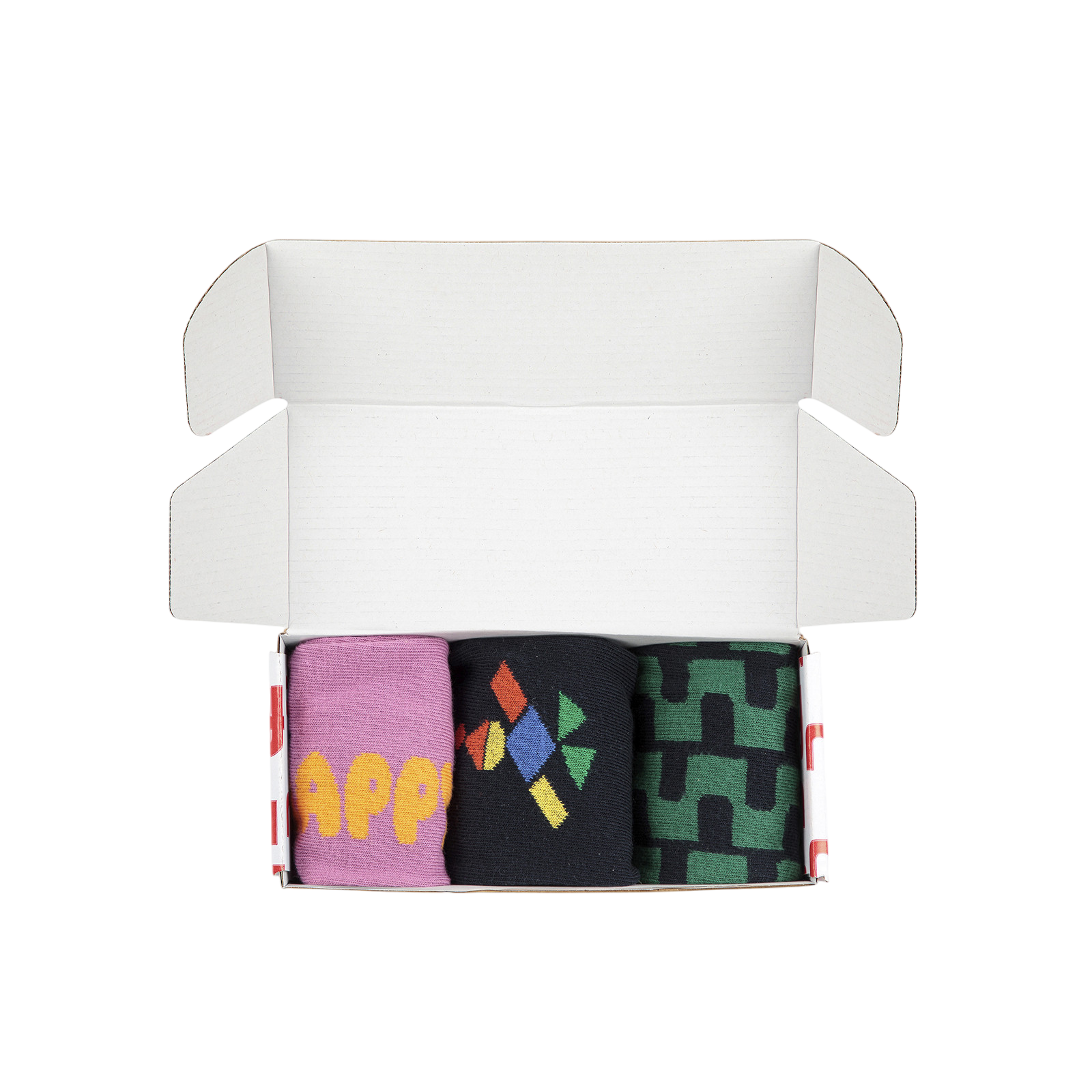 Socken 3er-Set Happy Multicolor