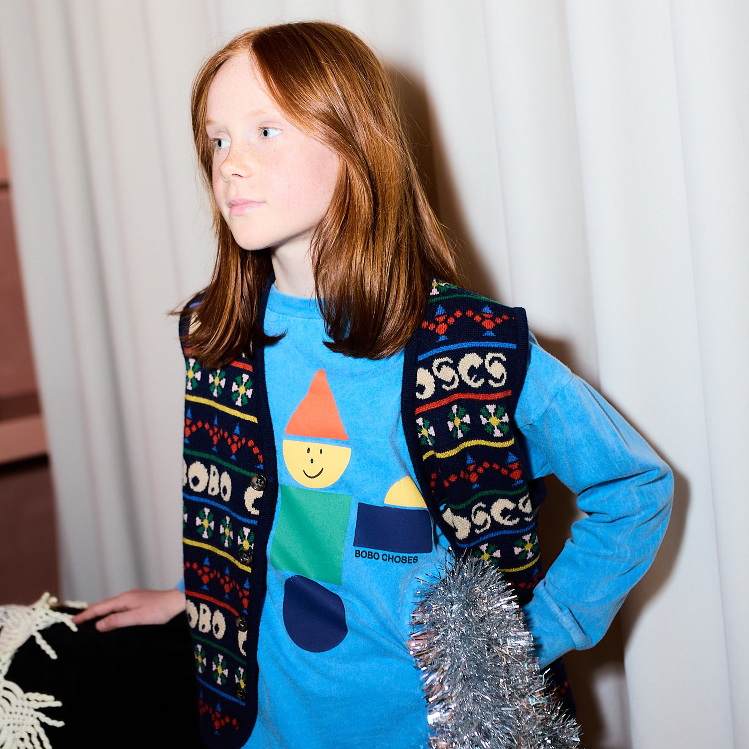 Langarmshirt Wooden Toy Light Blue