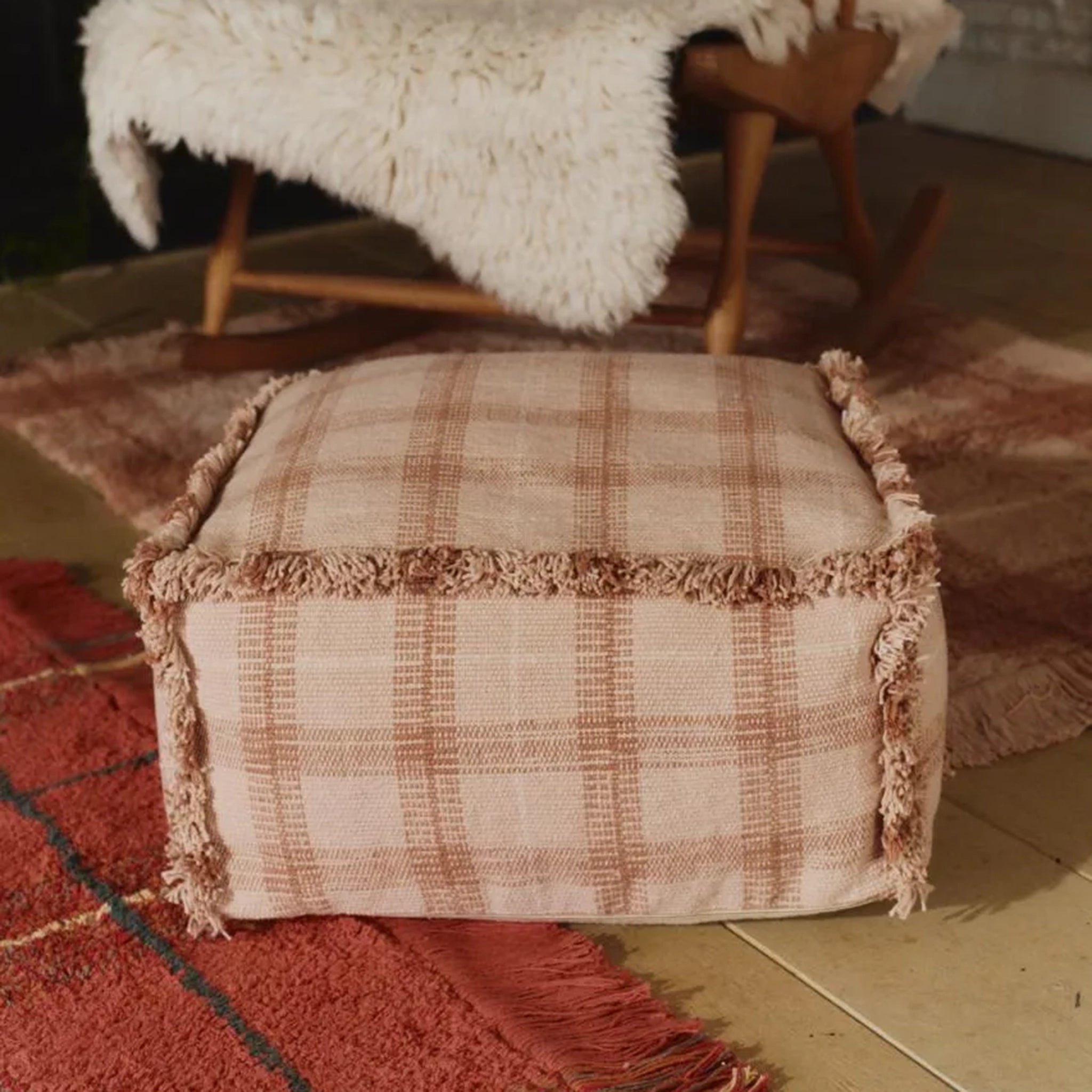 Pouf tartan/ check 3