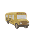 Waschbarer Teppich School Bus