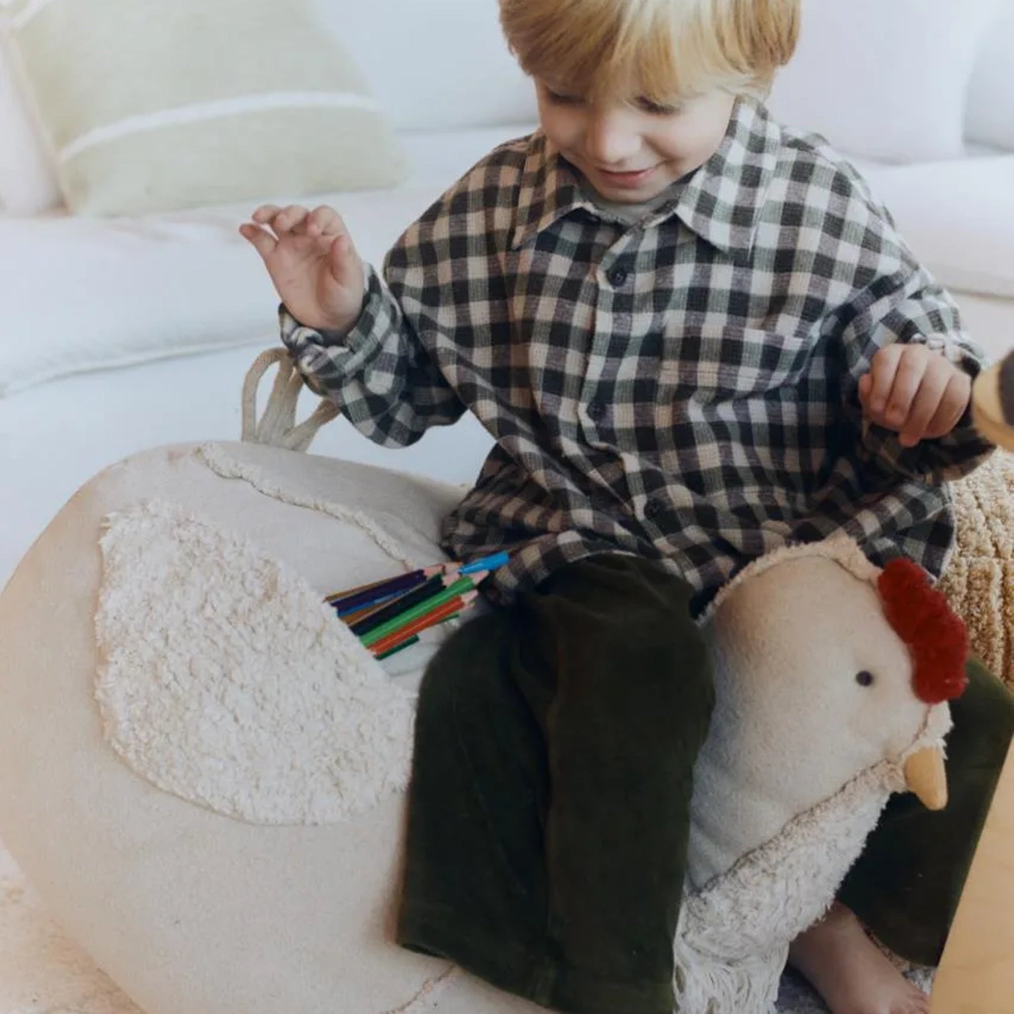 Sitzkissen Pouf Huhn