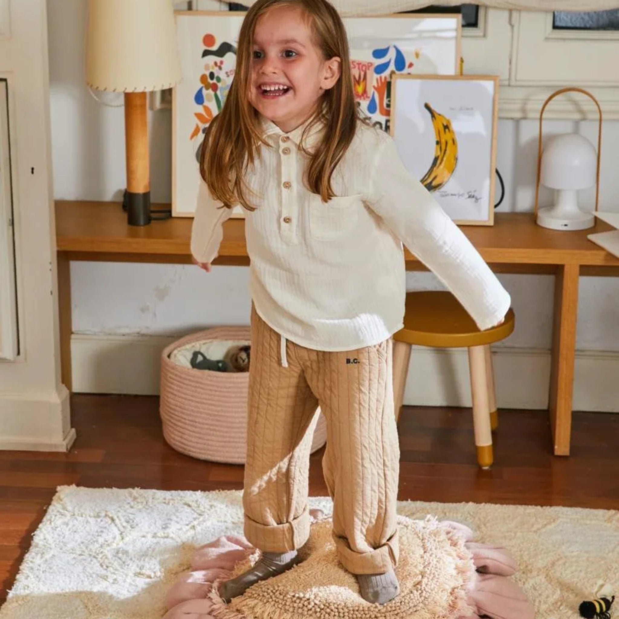 Pink Daisy seat cushion