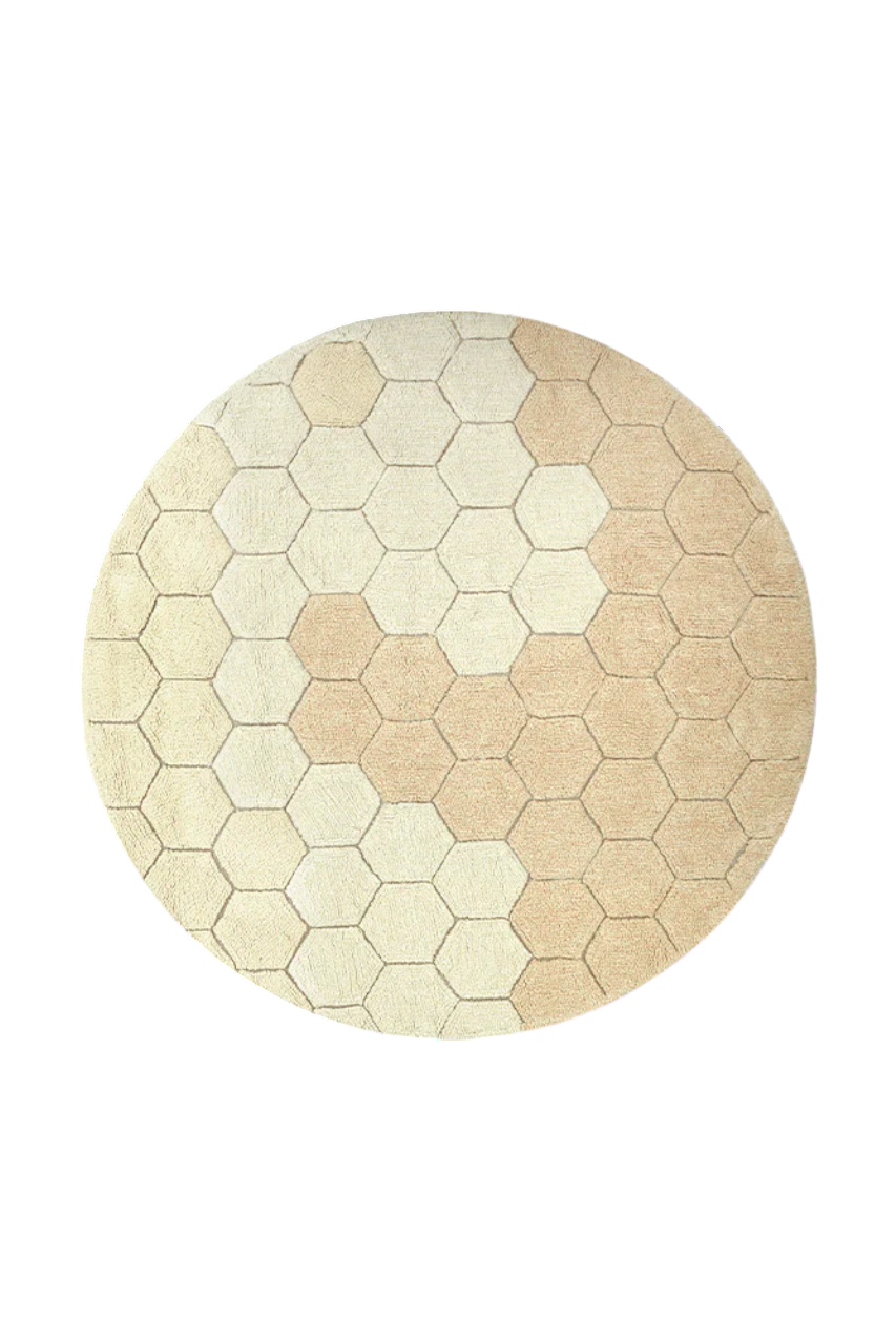 Runder Teppich Honeycomb 2