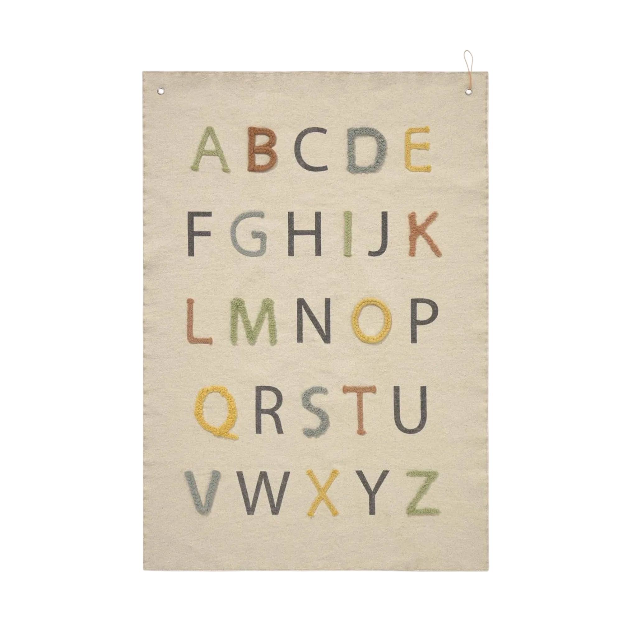 Color ABC wall hanger