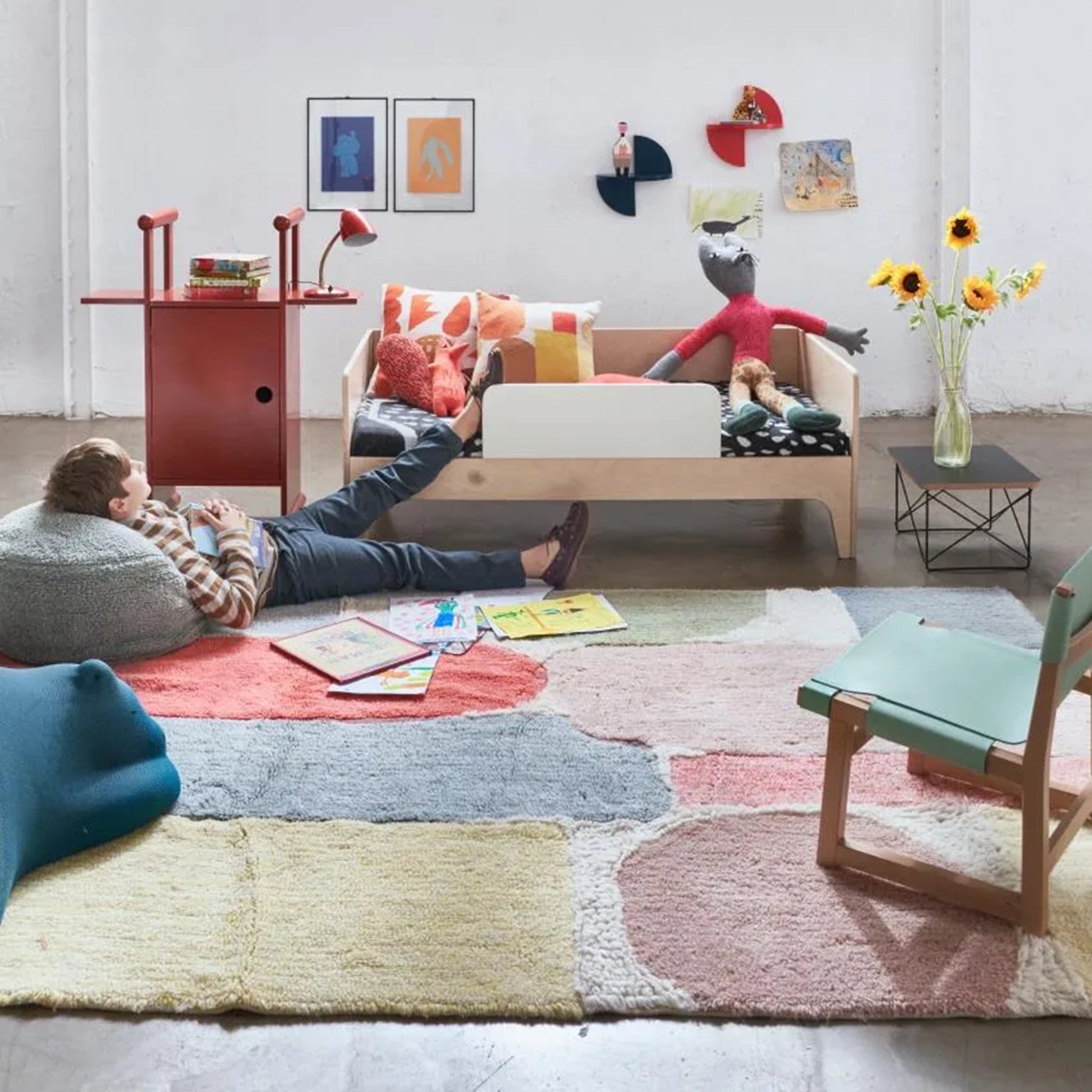 Waschbarer Teppich Woolable Abstract
