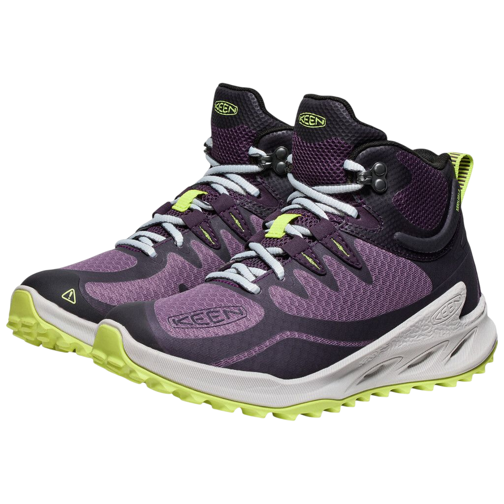 Wanderschuhe W Zionic Mid WP black plum/daiquiri green