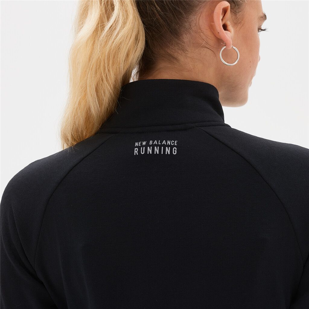 Maillot de course à manches longues Heat Grid Half Zip black