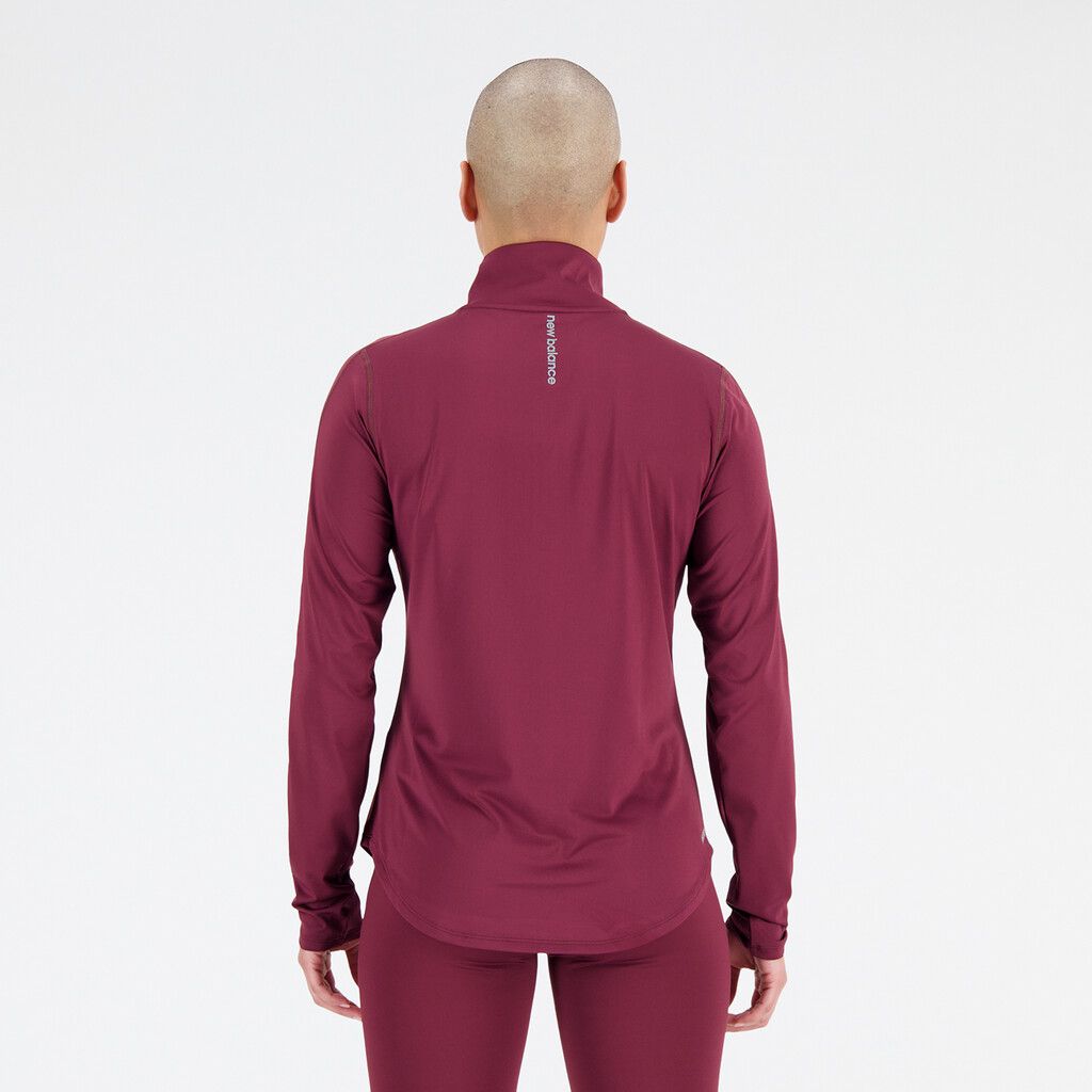 Maillot à manches longues Accelerate Half Zip burgundy