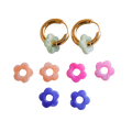 Hoop Flower set of 4