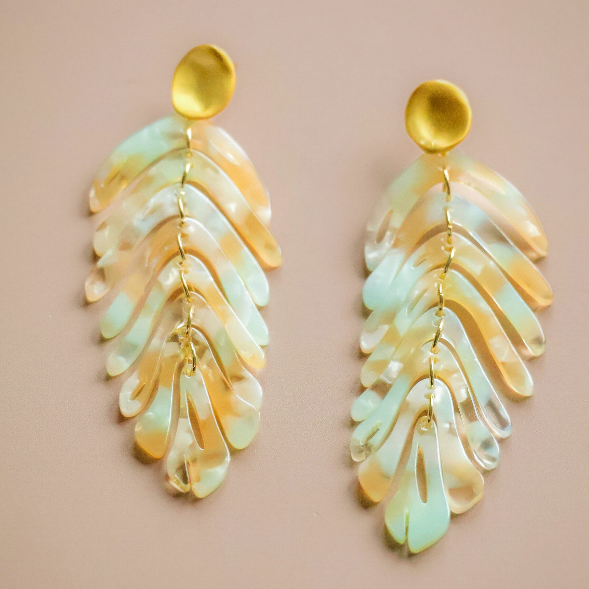 Ohrstecker Leaf Coral