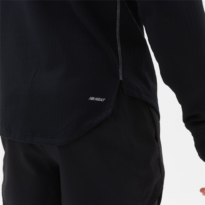 Langarmshirt NB Heat Grid Half Zip black