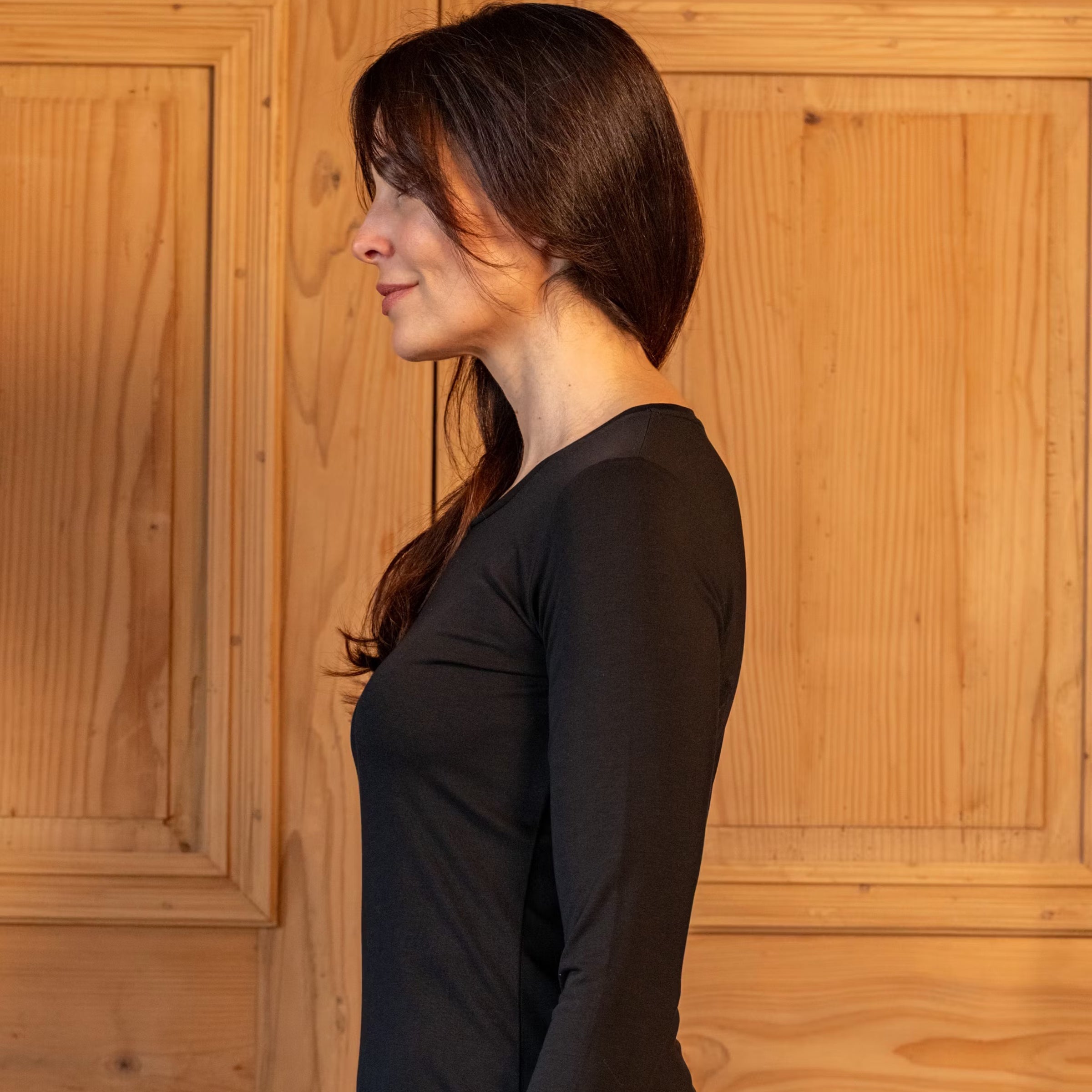 Women's long sleeve shirt Vital Black