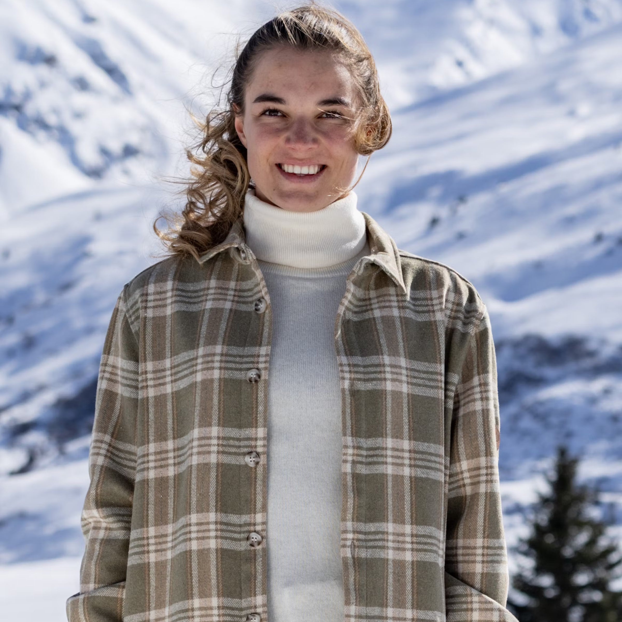 Women's fleece shirt Willa Light Beige