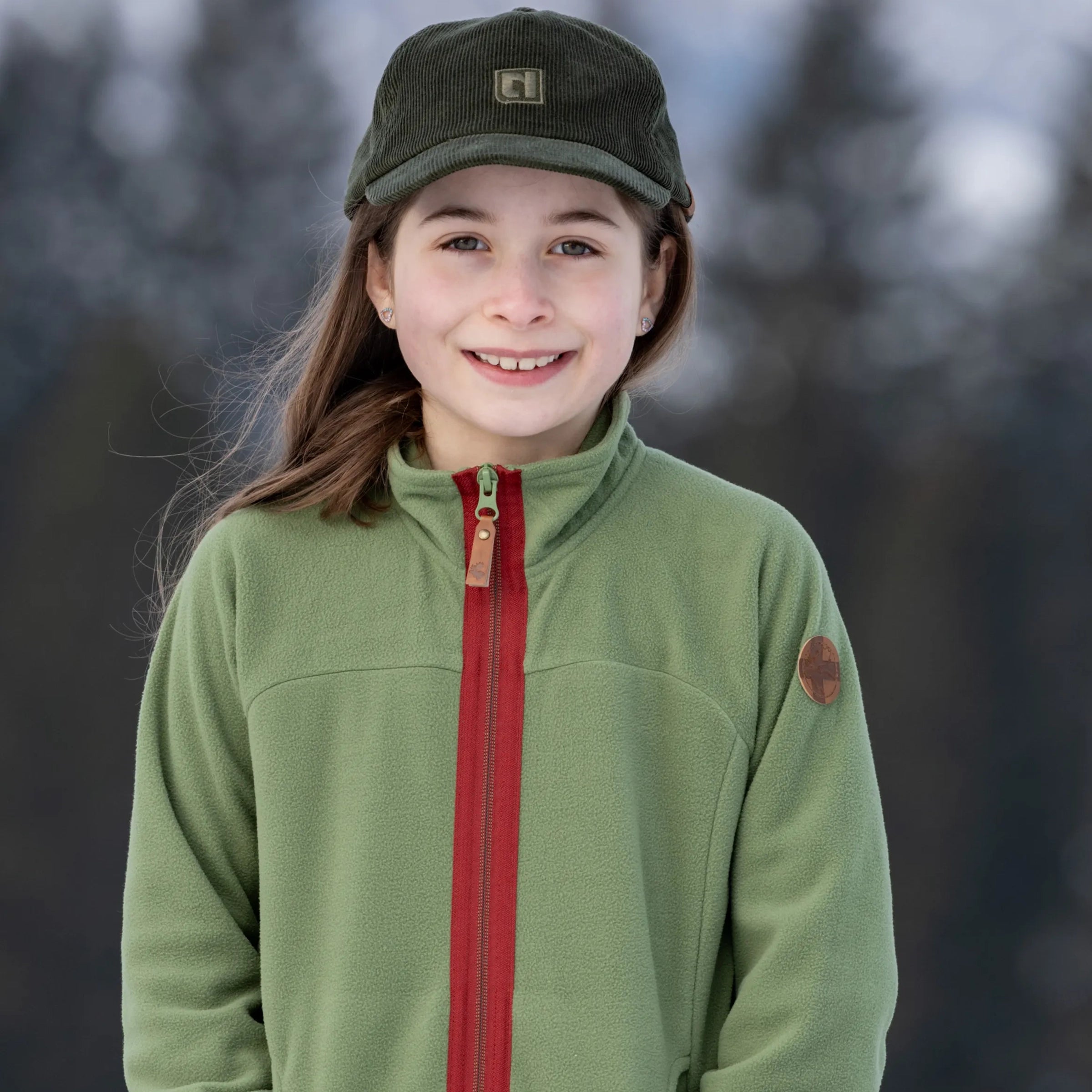 Enfants Elisha Veste polaire Vineyard Green