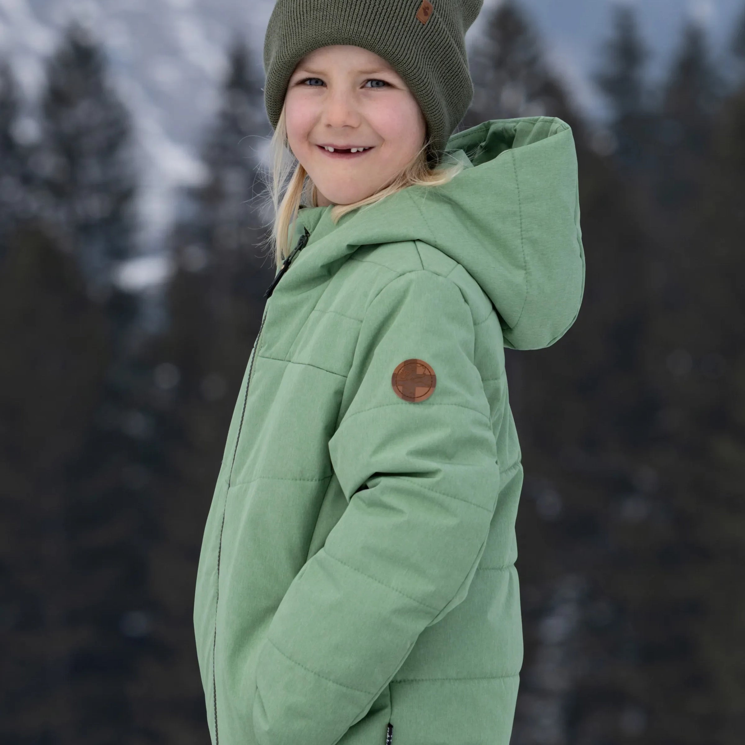Kinder Steppjacke Loup Loden Frost