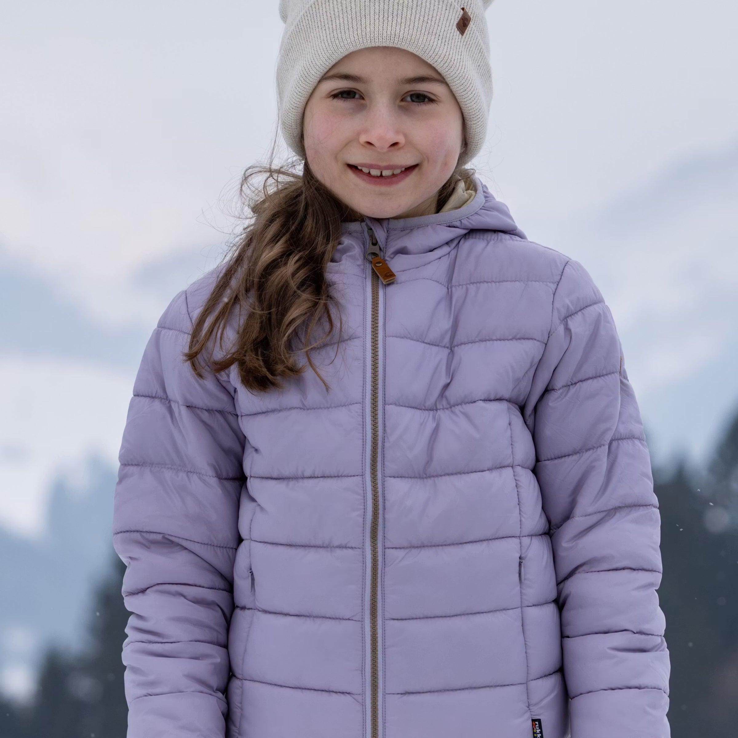 Kids Pac Jac thermal jacket Lavender Aura