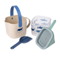 Sandkasten-Set Roald Shark Dove blue