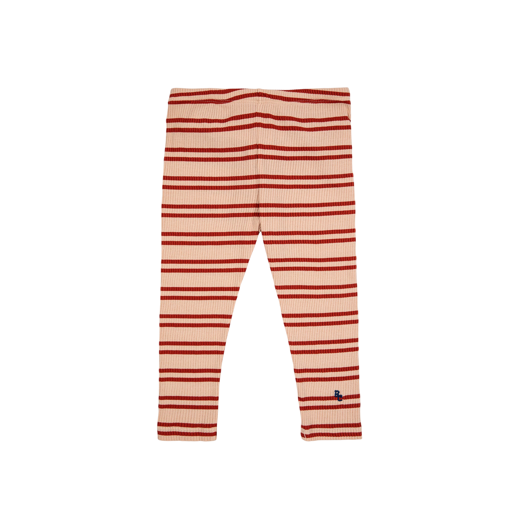 Baby Leggings Red Stripes Offwhite