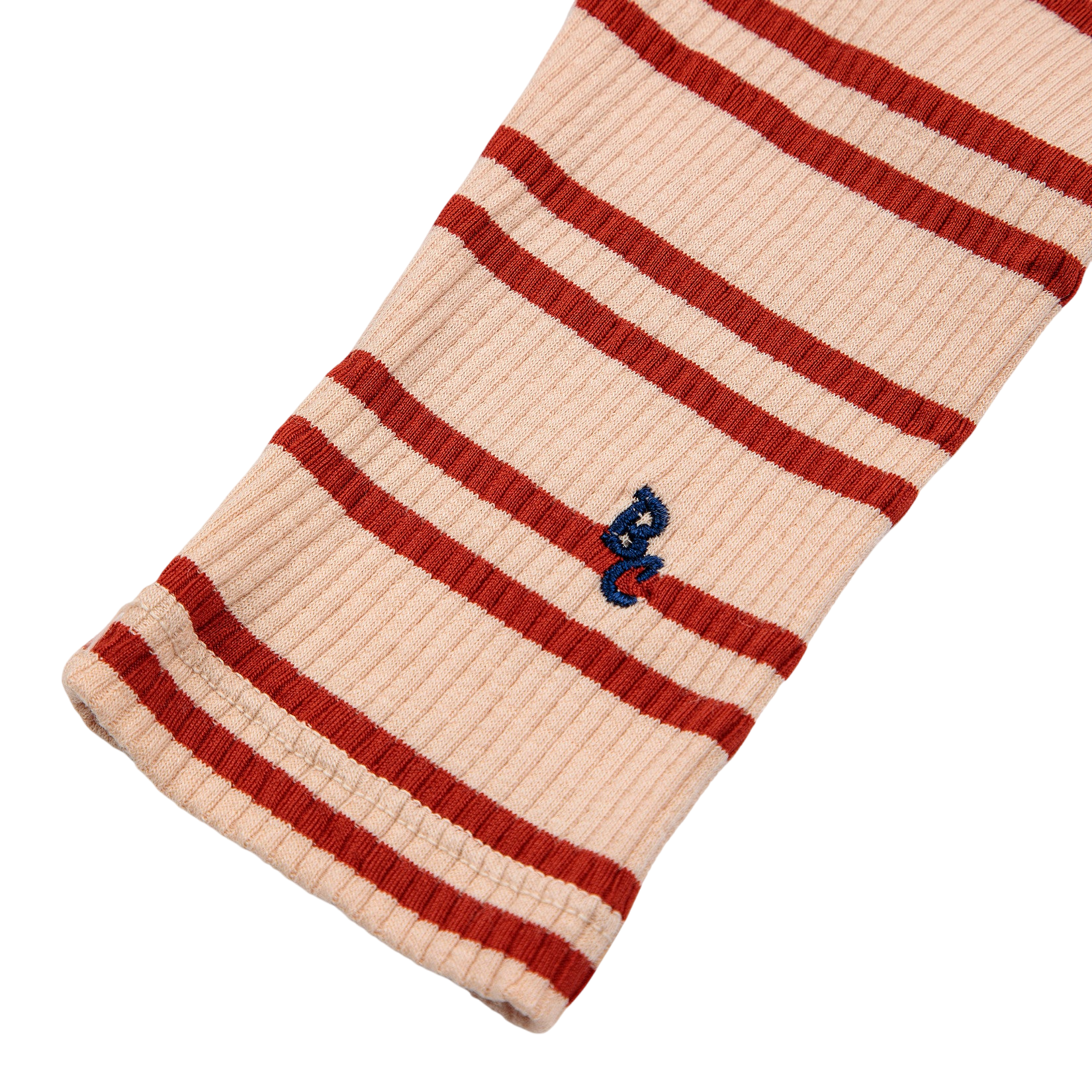 Baby Leggings Red Stripes Offwhite