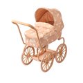 Doll's pram Adaline Sweethearts Pale tuscany