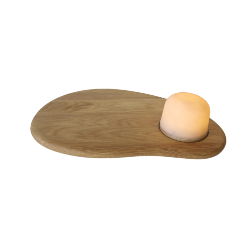 Serviertablett Fondant Eichenholz 40 cm