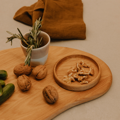 Schale Fondant Eichenholz Durchmesser 11 cm