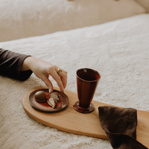 Schale Fondant Eichenholz Durchmesser 11 cm