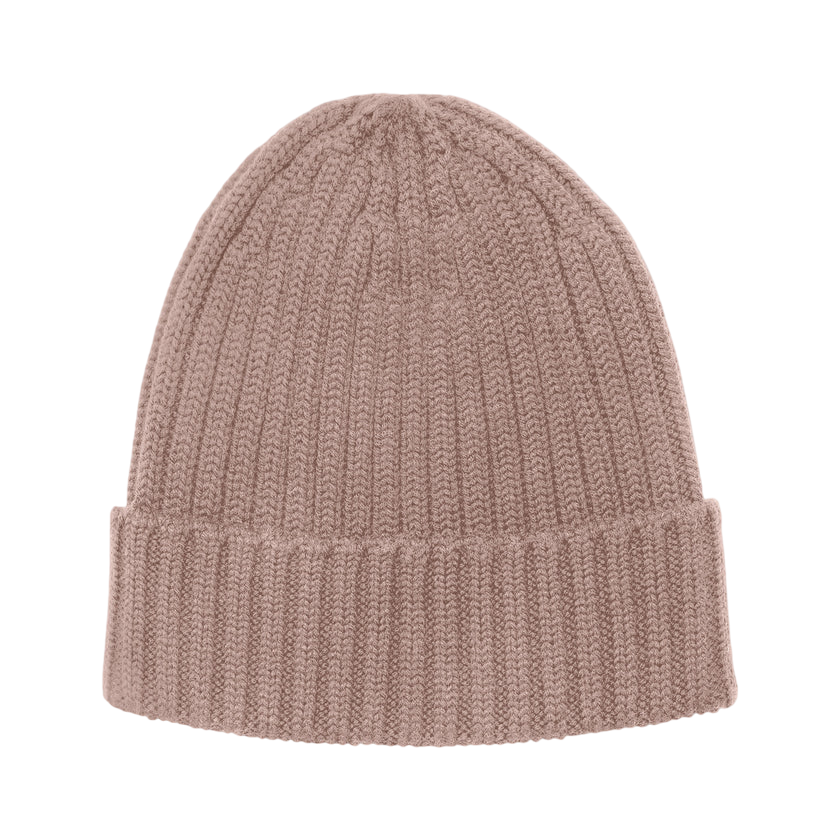 Beanie Mallet Merino Dark rose