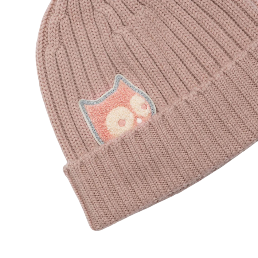 Beanie Mallet Merino Dark rose