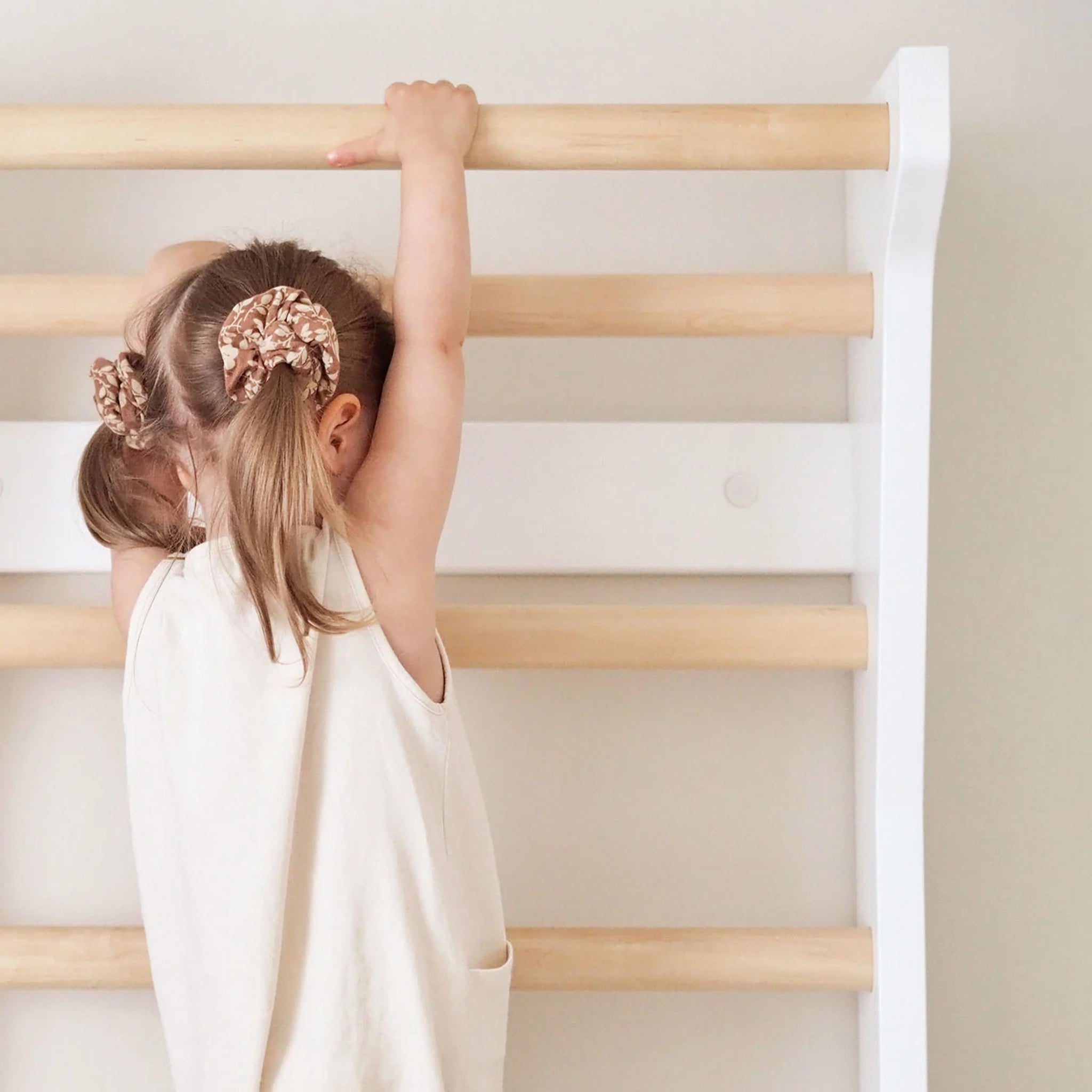 Sprossenwand TAIMI mini Weiss - Birke