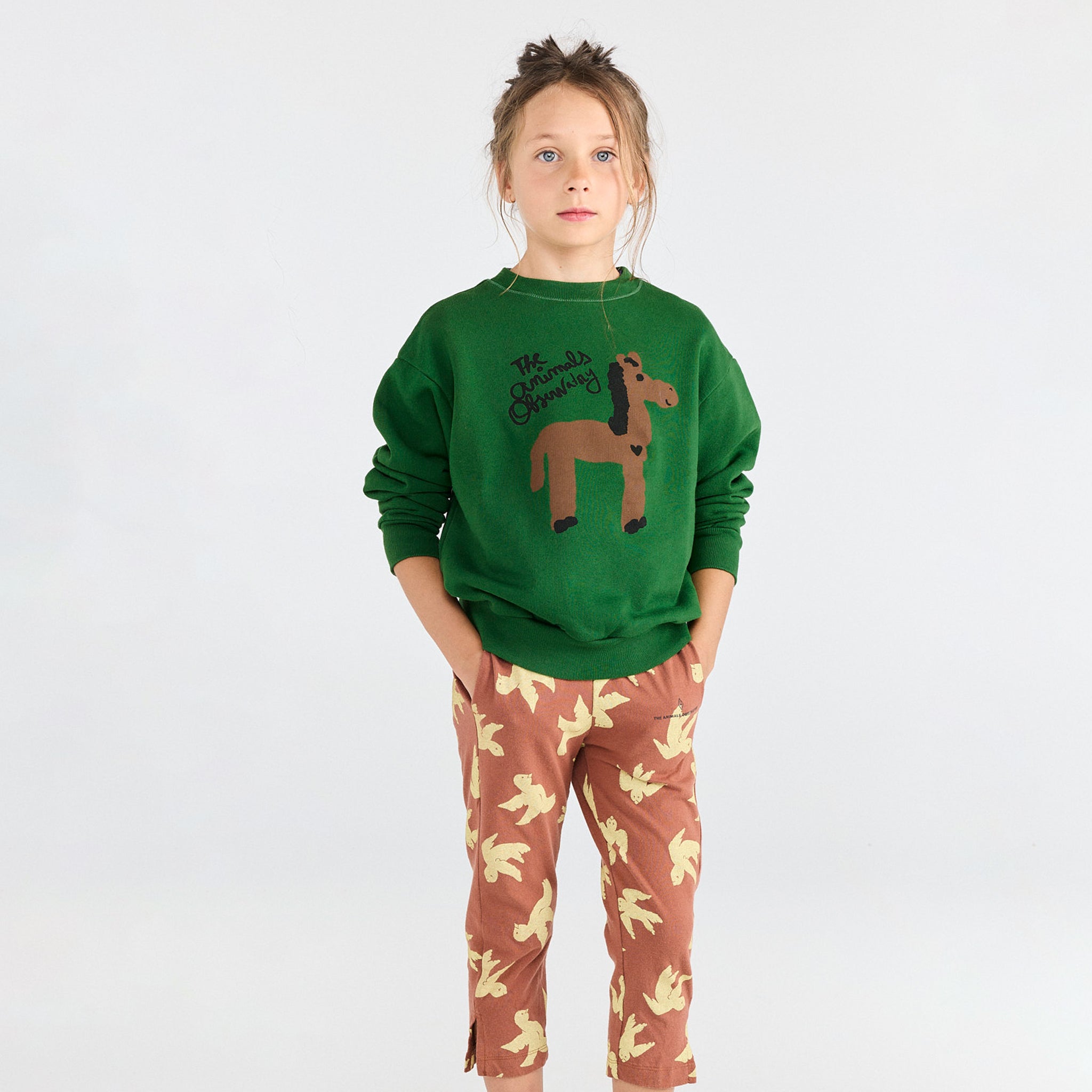 Sweatshirt Bear Dark Green