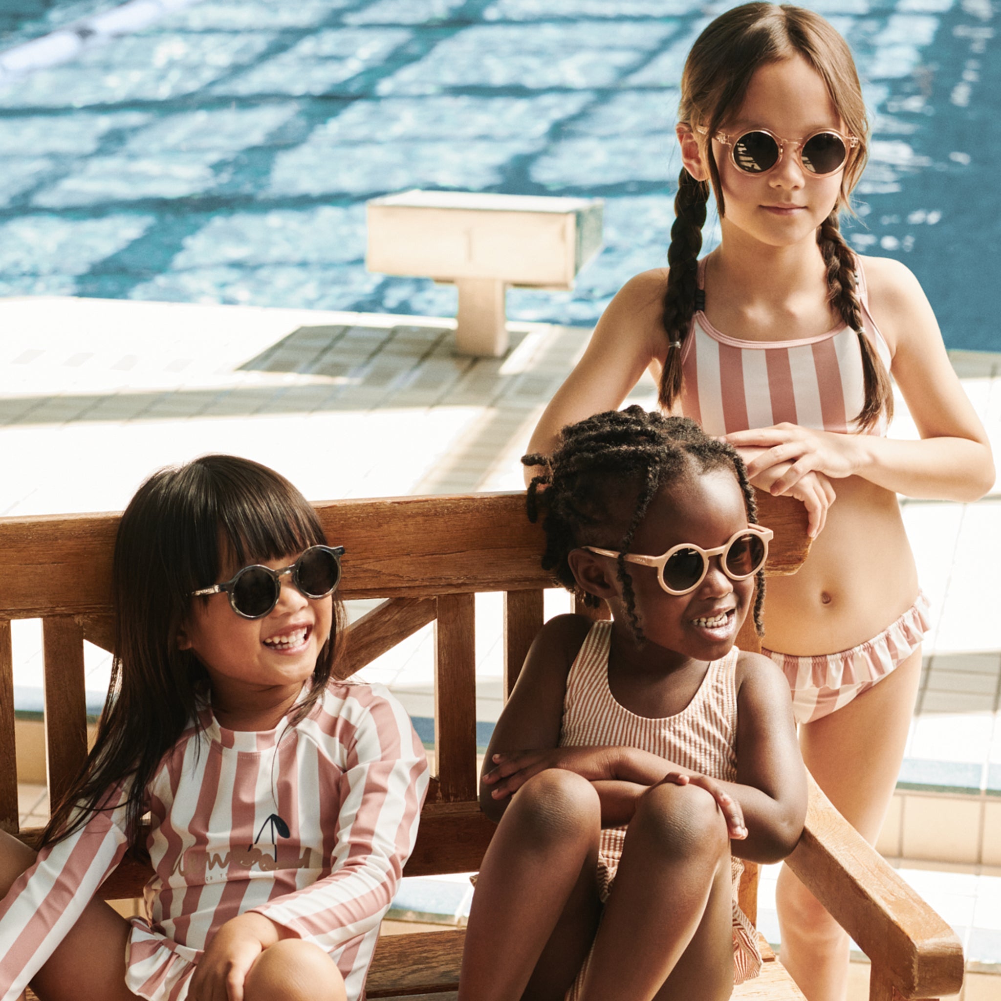 Lunettes de soleil Darla 4-10 ans.  Peppermint transparent