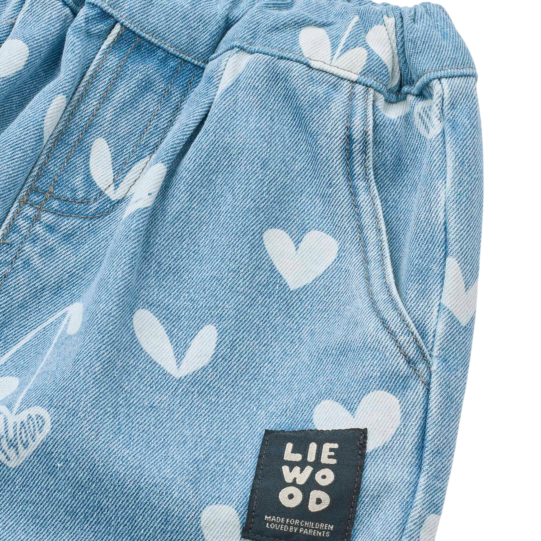 Jeans Borris Printed Sweethearts light blue denim