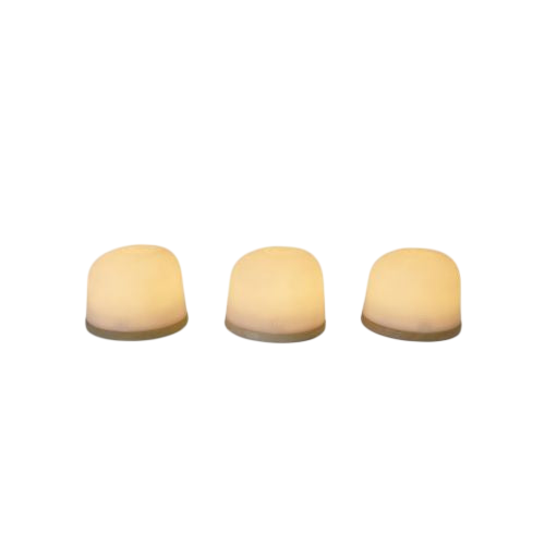 Stimmungslicht Small Fondant Eichenholz Set von 3