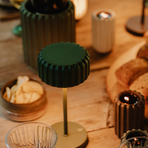 Bistrolampe Dentelles Mini Recharge Olive