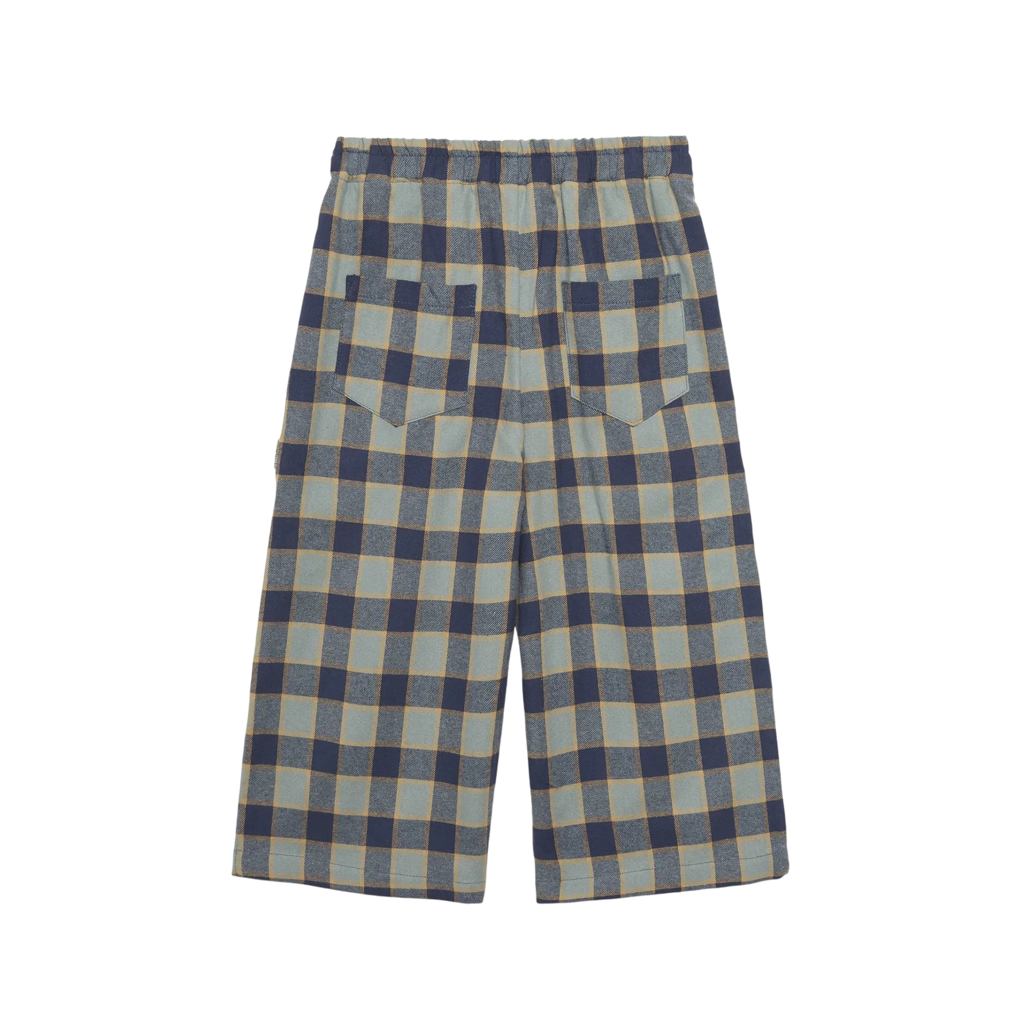 Hose Checkered Blue Flare Indigo