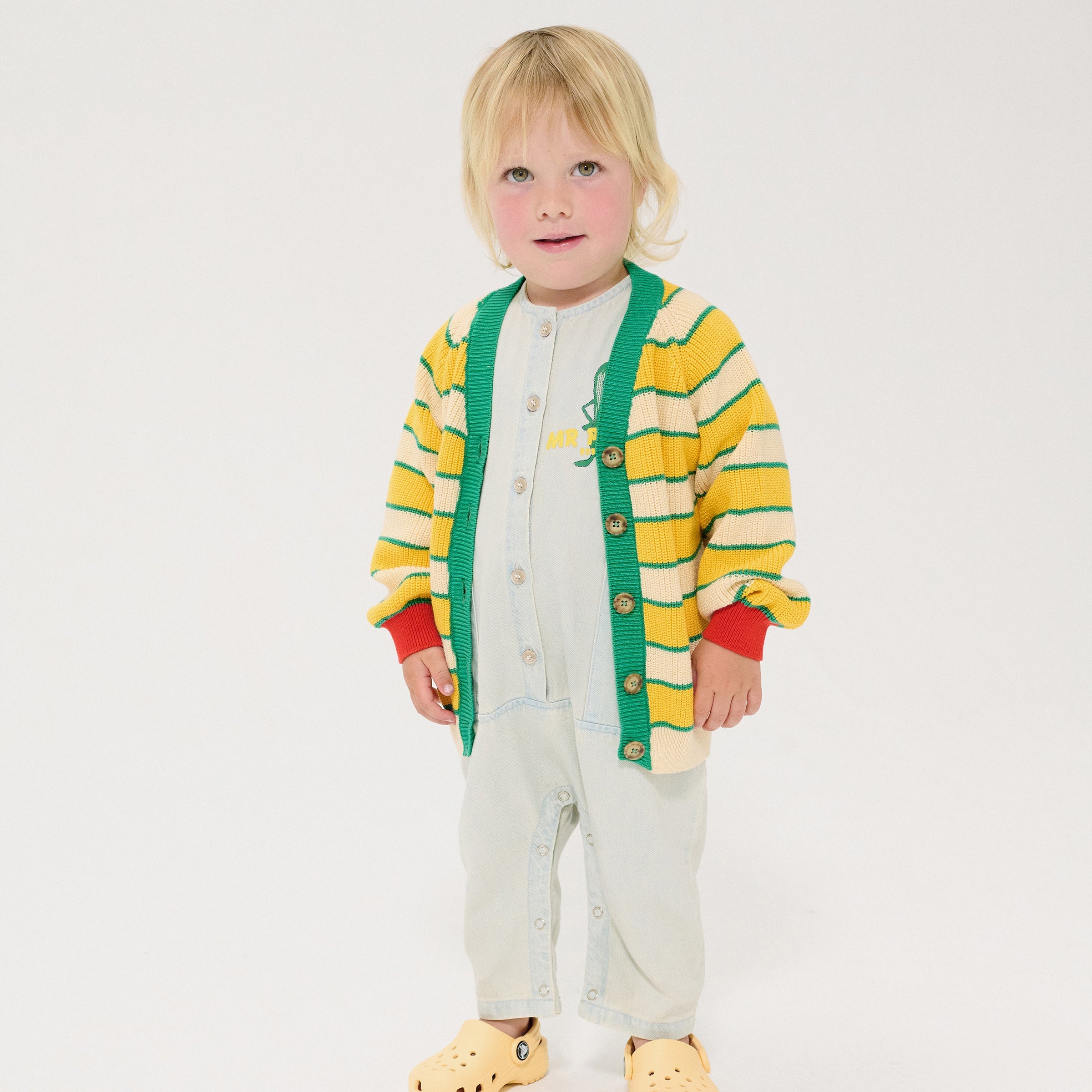 Baby Strickjacke BC Striped Multicolor