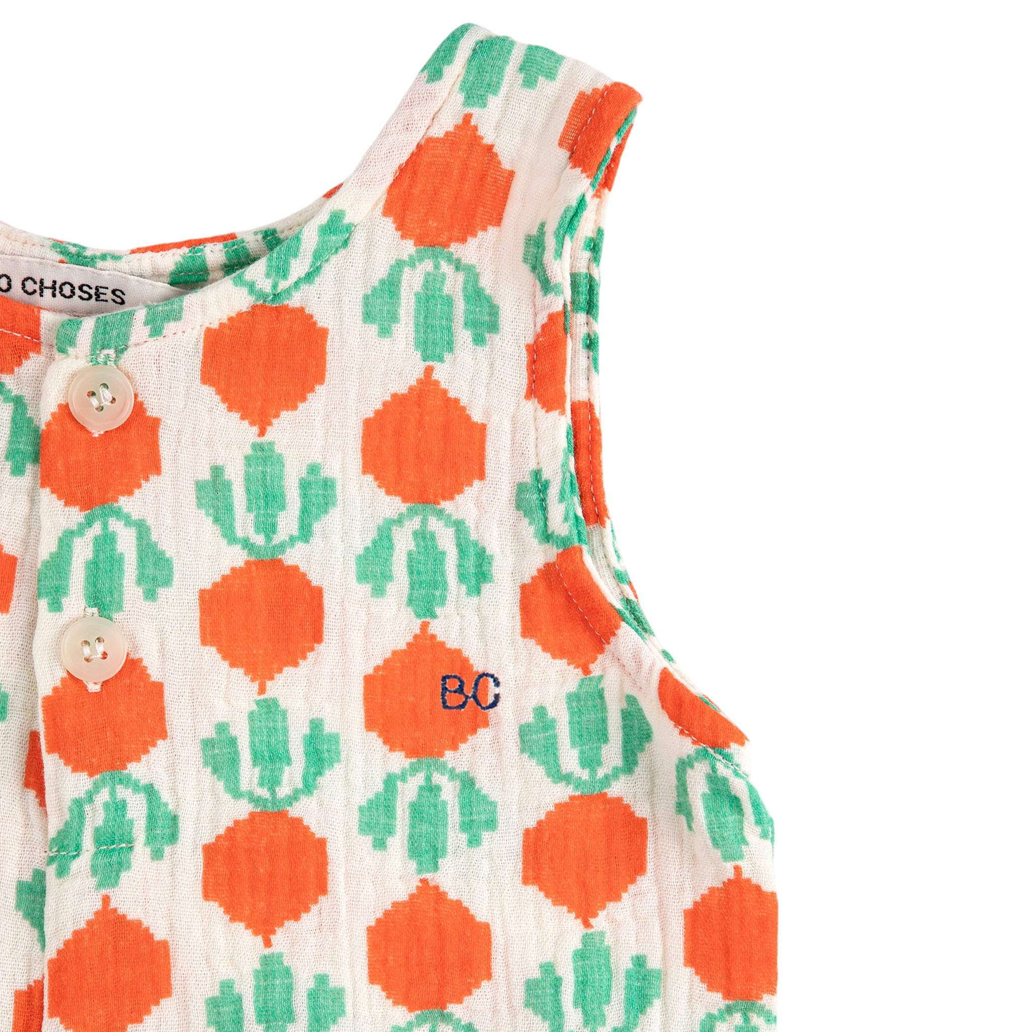 Baby romper Cool Radish White