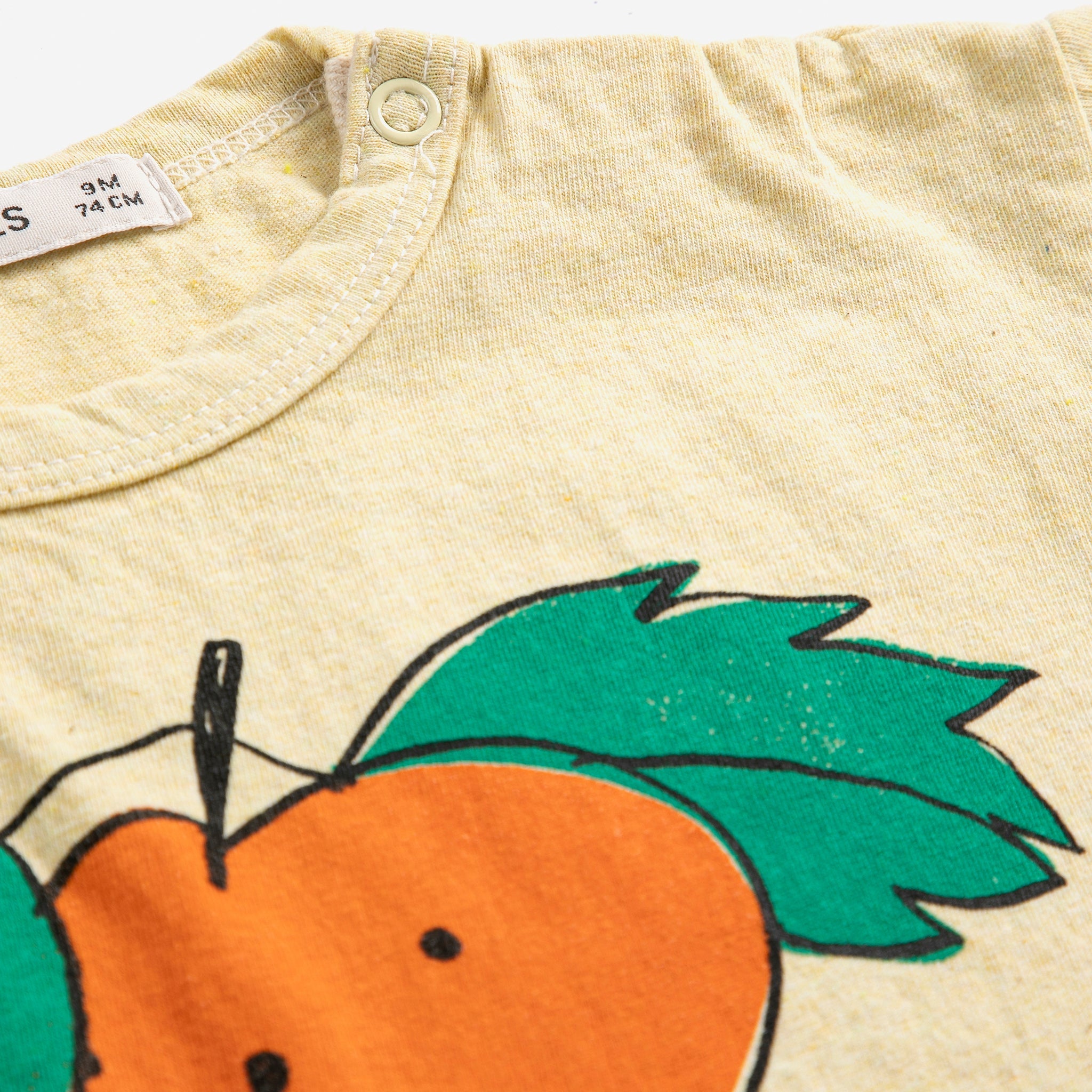 Baby T-Shirt Curious Turnip Yellow