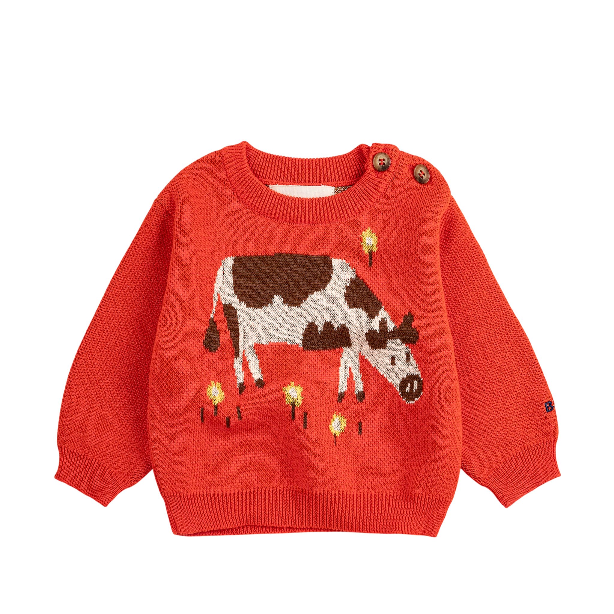 Baby sweater Farm Adventure Red