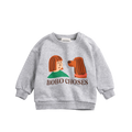 Baby sweatshirt Friends In A Pickle Heather Grey